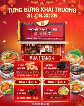 Khai Trương Chi Nhánh 131D Trần Hưng Đạo Cần Thơ | Mua 1 Tặng 4